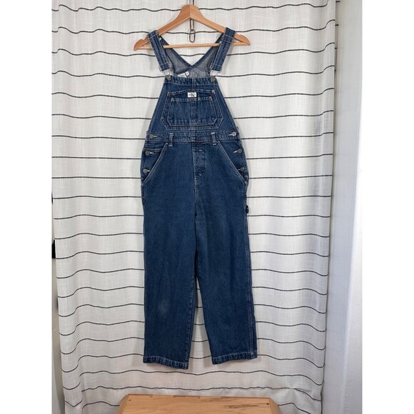 Calvin Klein Denim Overalls Size L Vintage 90s Y2K Utility Workwear - Picture 4 of 15